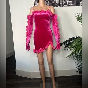 Women’s Party Dress With Gloves